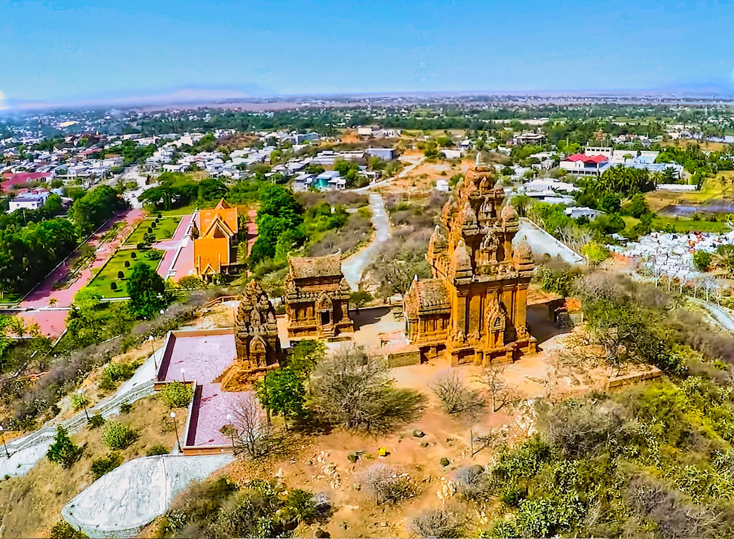 The Po Klong Garai Cham towers on their hill above the town of Phan Rang
